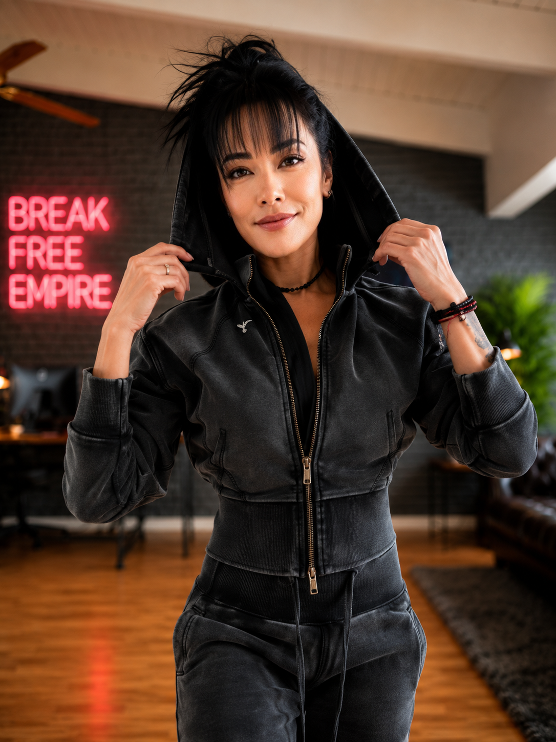 Ashes Vintage Cropped Fleece Hoodie