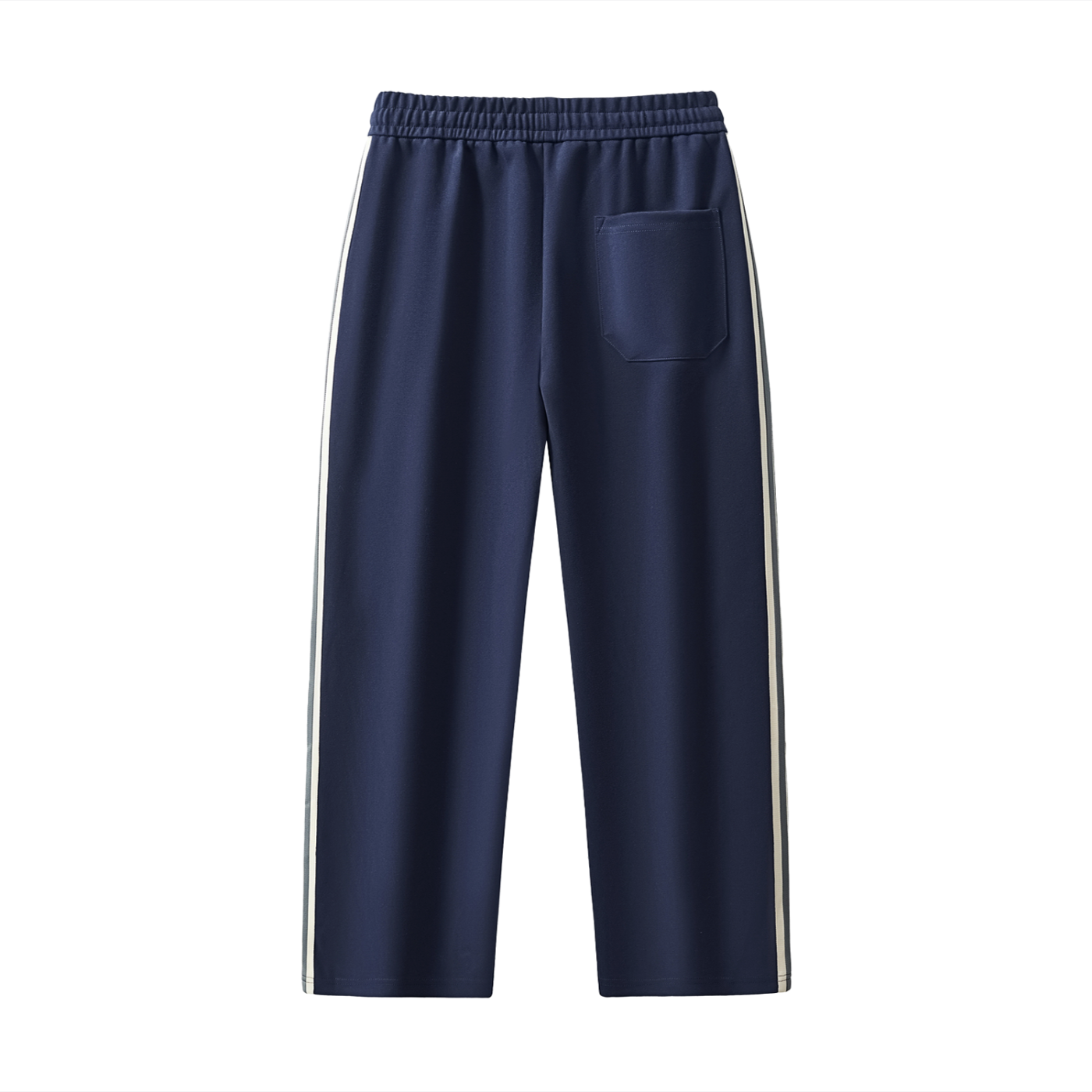 The Guarded Rose Contrast Side-Stripe Straight-Leg Pants | Unisex Premium Cotton Blend Streetwear Joggers | Durable, Athletic Fit