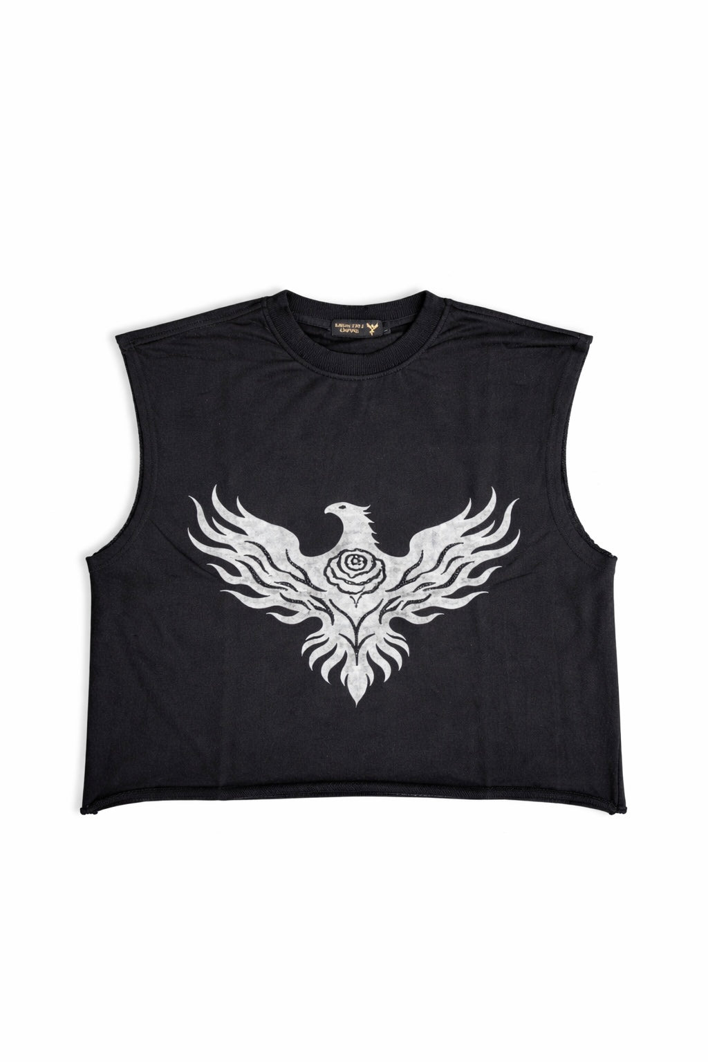 Pre-Order: Ember Snow Phoenix Rose French Terry Boxy Tank Top