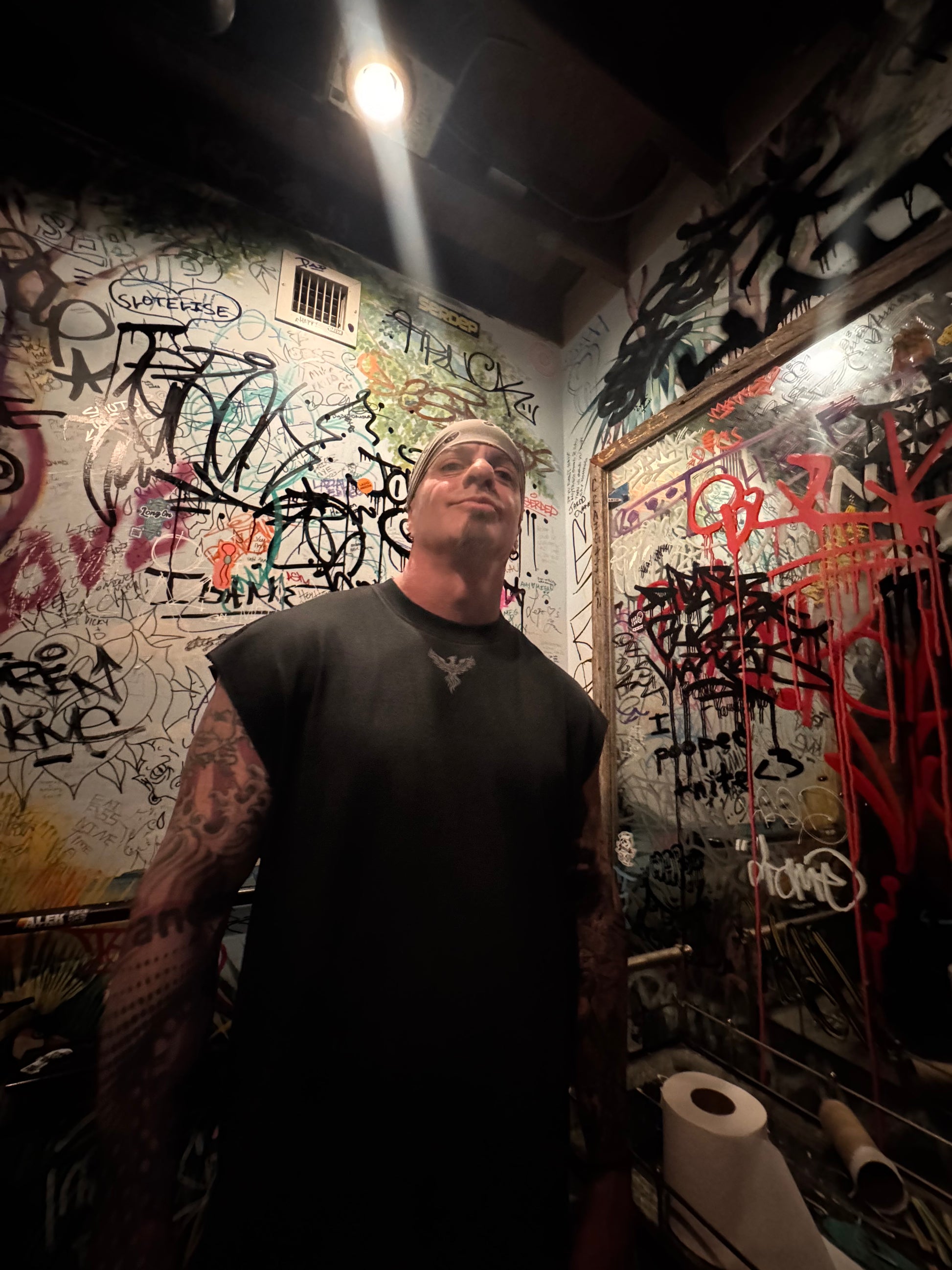 Phoenix Rose Reverse Washed Tank Top