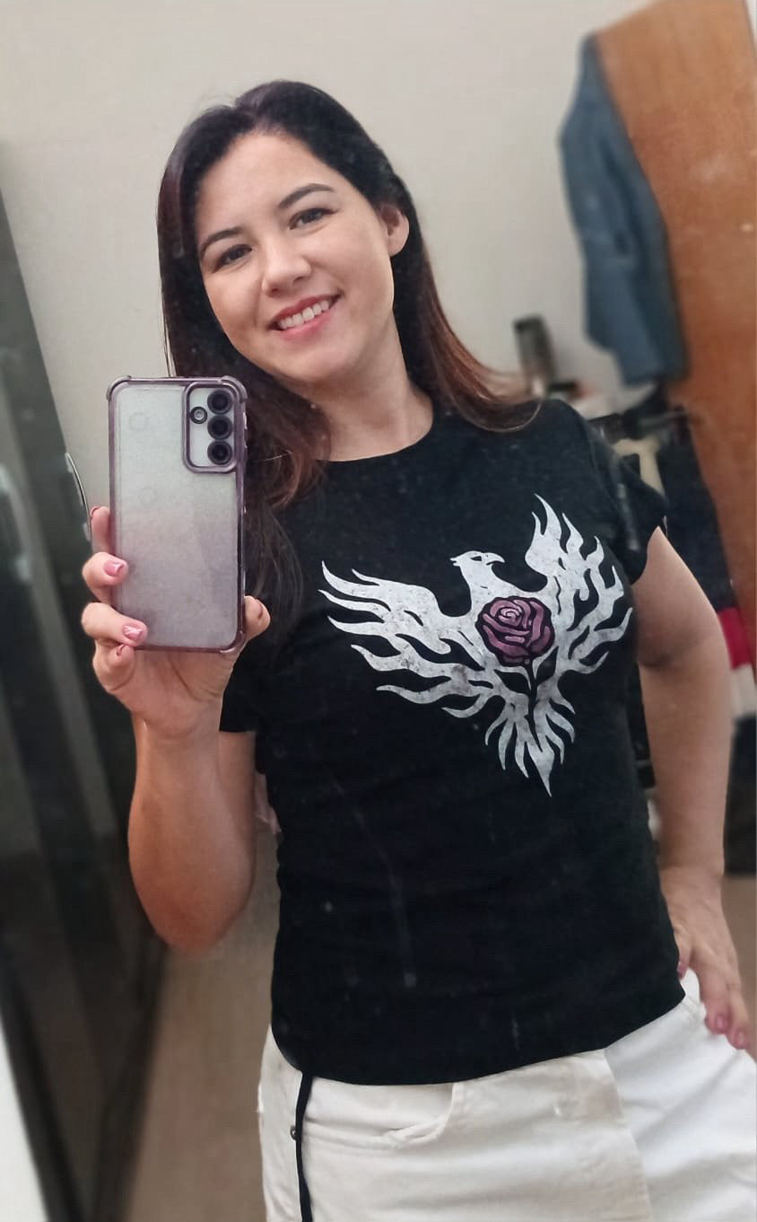 Phoenix Rose Drawstring T-Shirt | Phoenix Collection