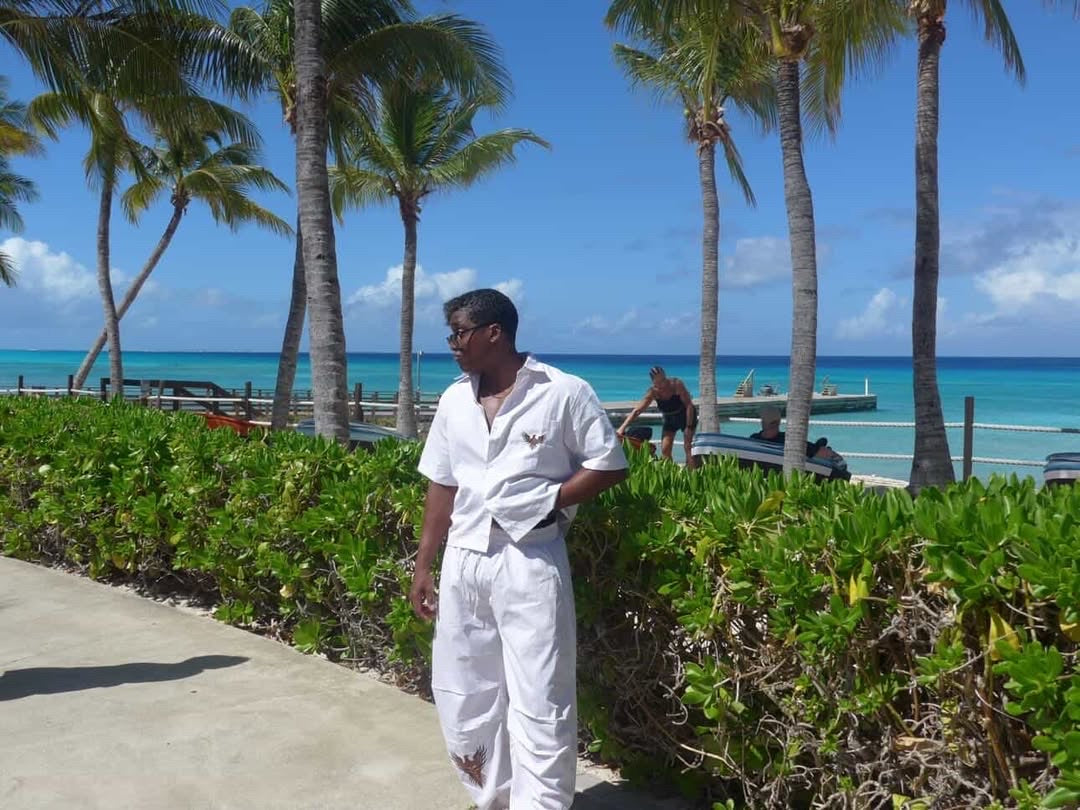 Aftermath: Skull Mark Vertical Stripe Drawstring Barrel Pants