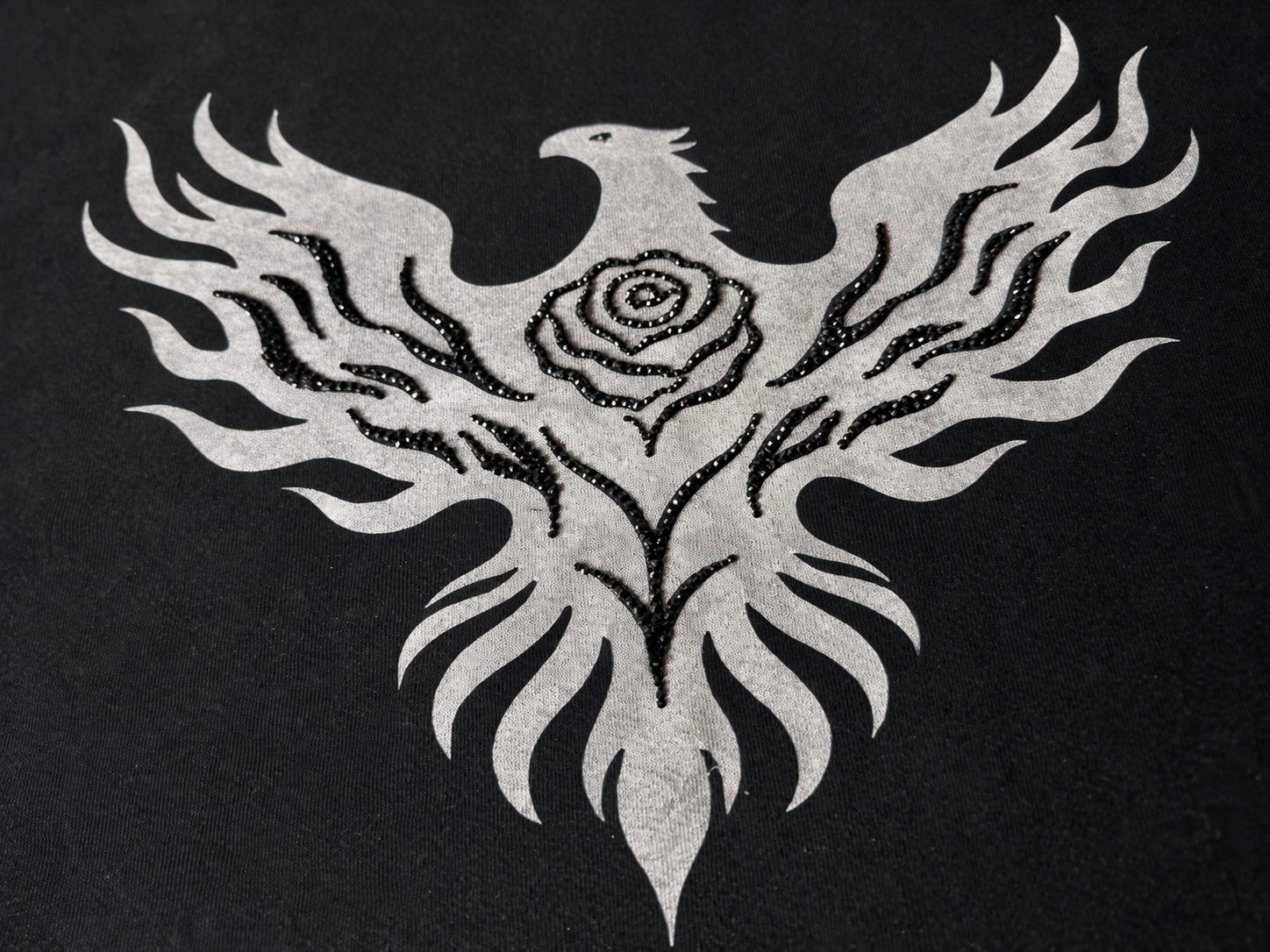 Pre-Order: Ember Snow Phoenix Rose French Terry Boxy Tank Top