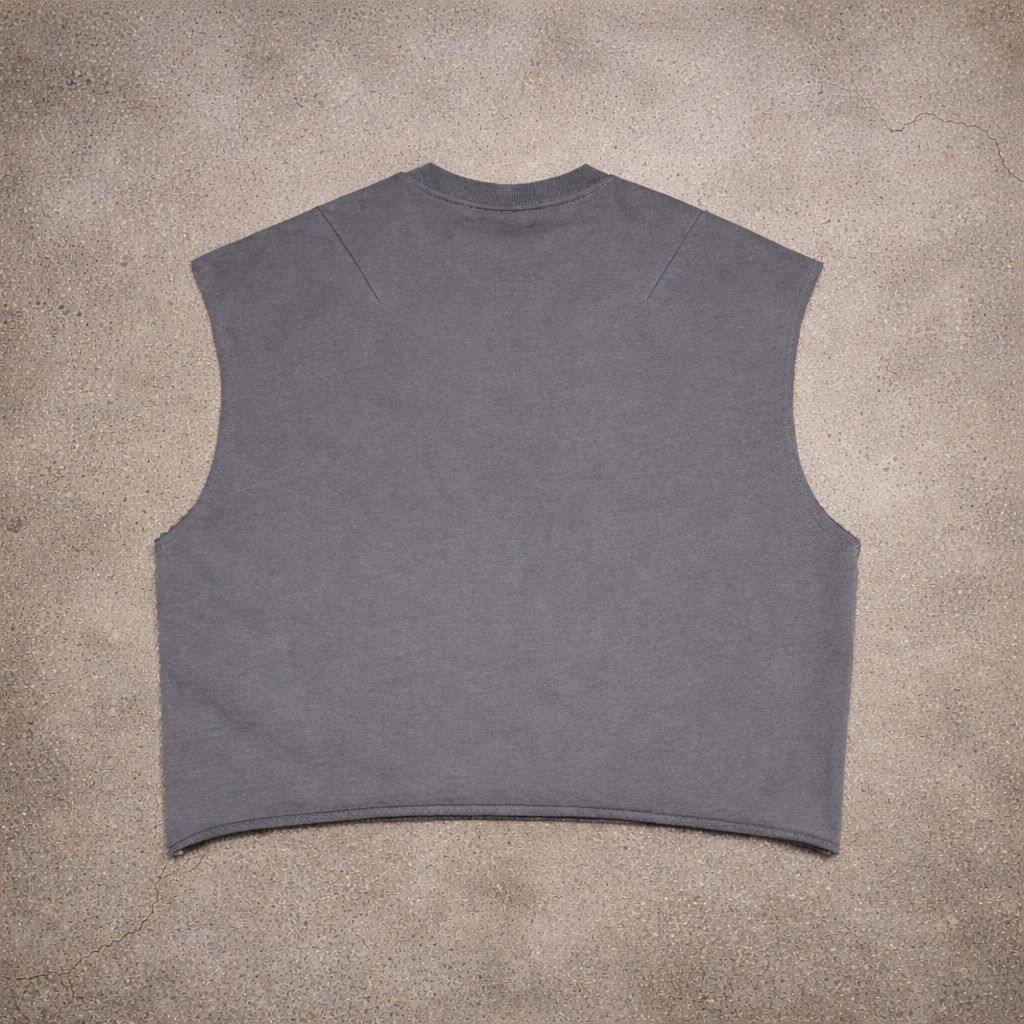 Black Phoenix French Terry Boxy Tank Top