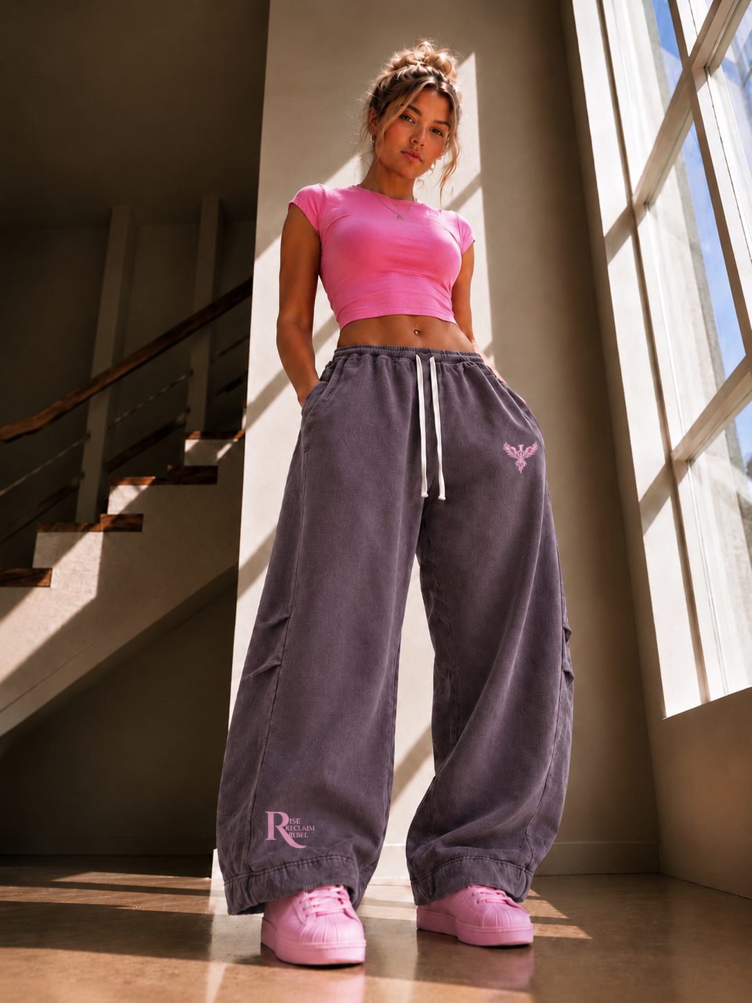 Rebel in Purple Barrel Pants