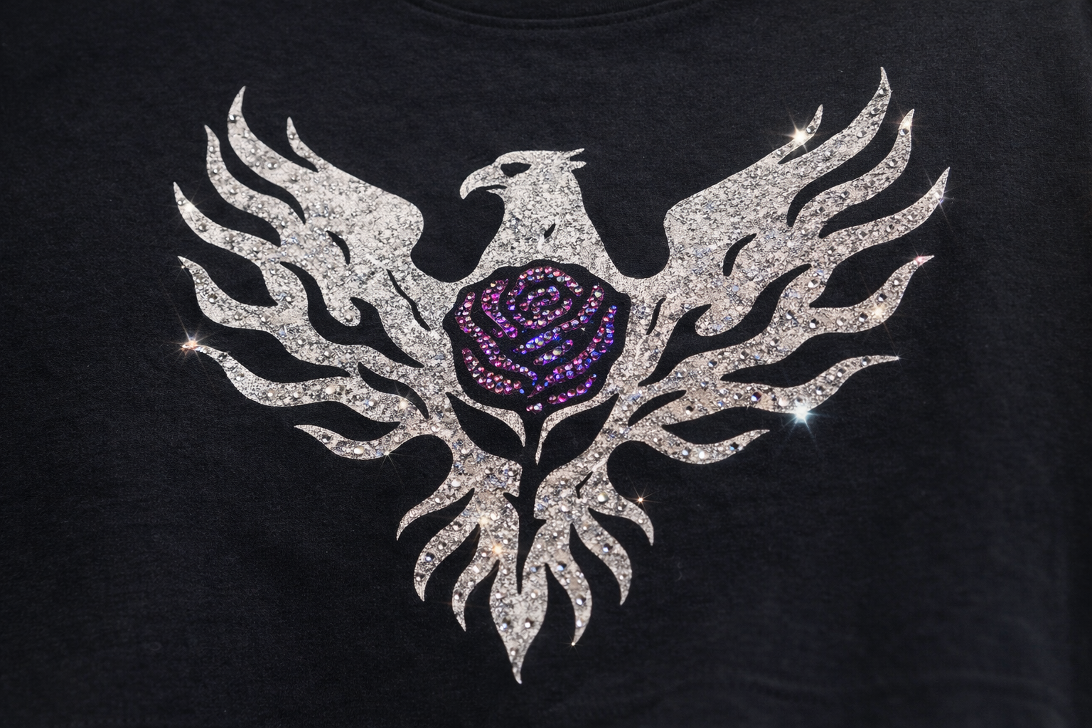 Phoenix Baby Tee Pink Rose – Ember Edition