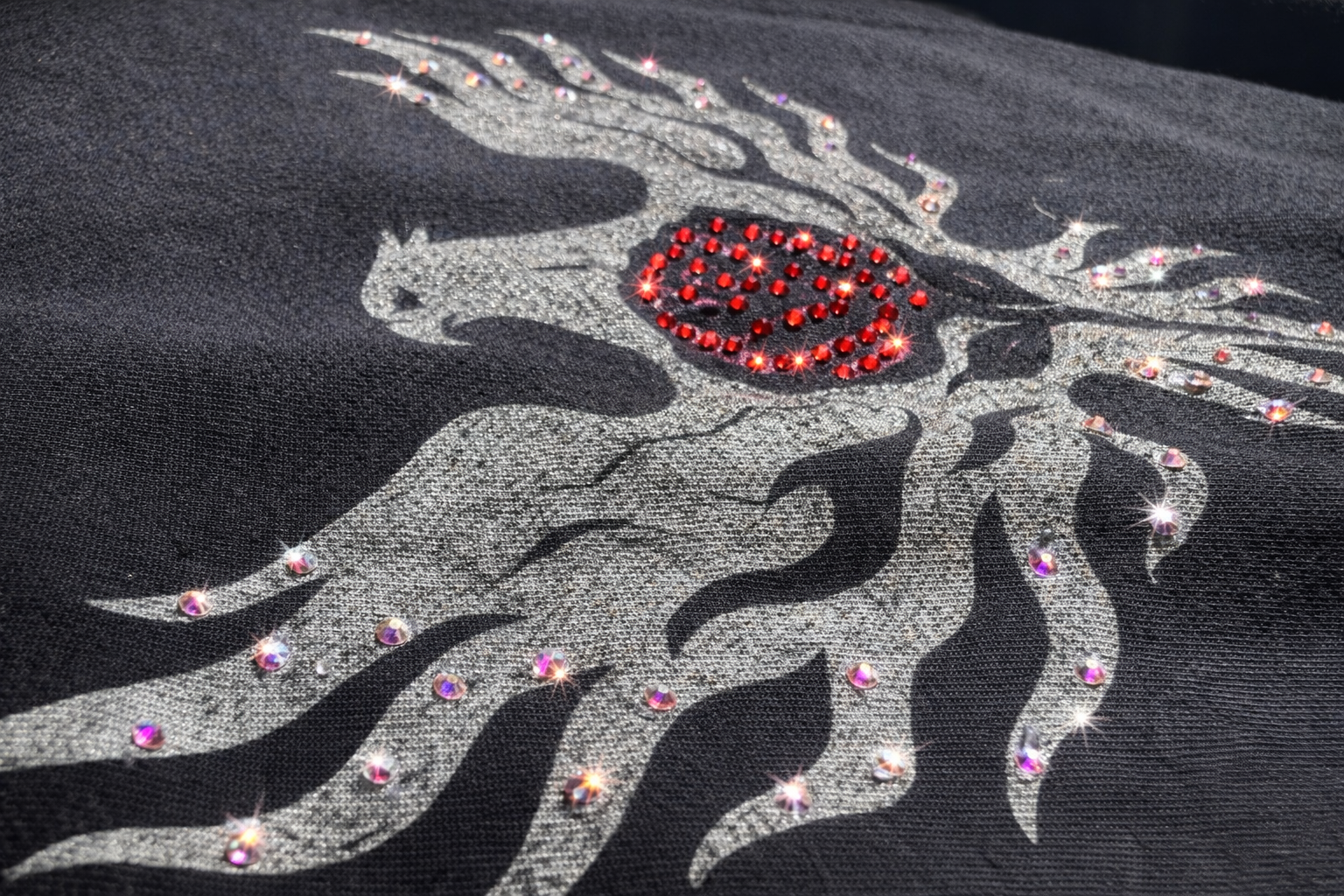 Phoenix Baby Tee Red Rose – Ember Edition