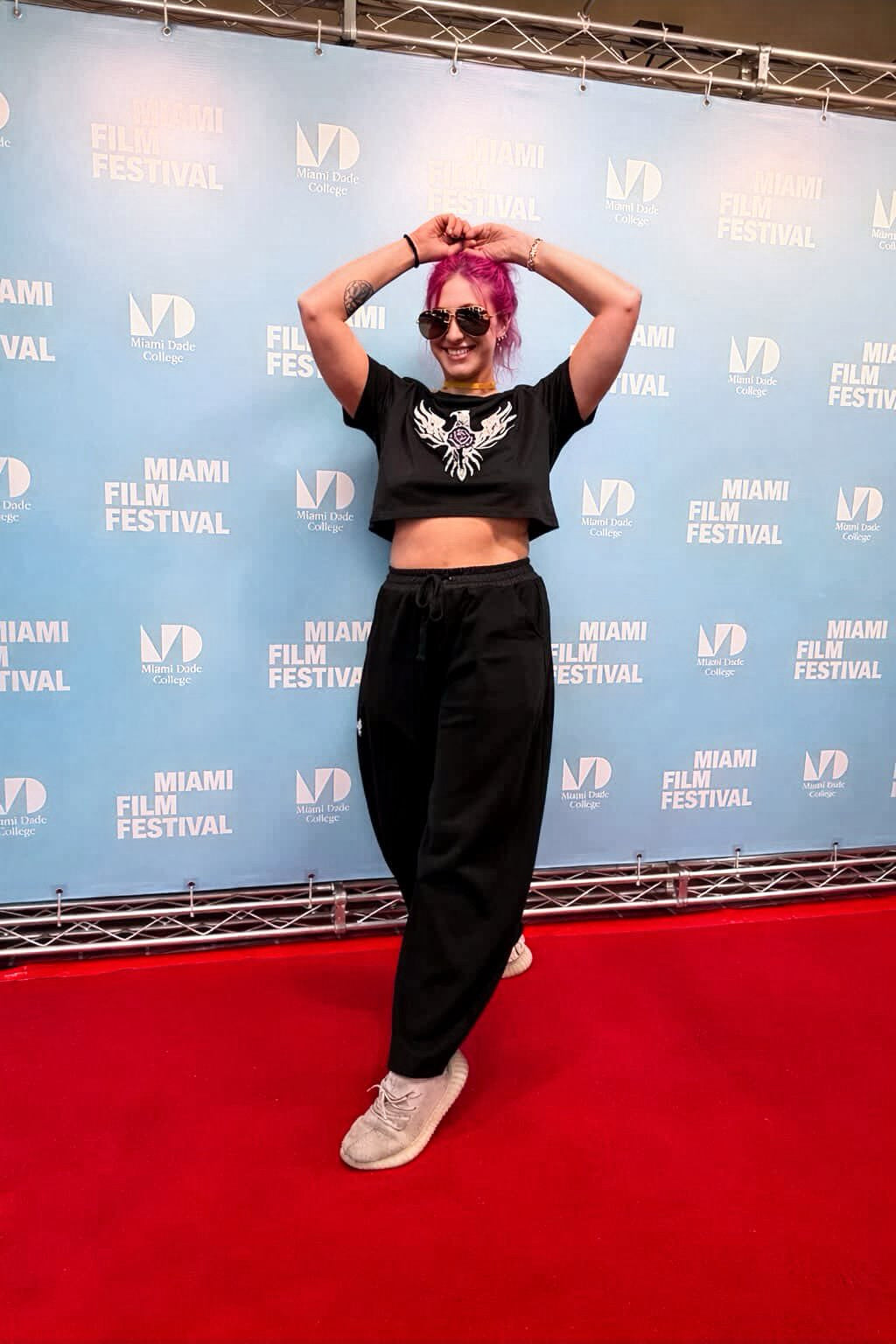 Gray Phoenix Plaid Waistband Barrel Sweatpants