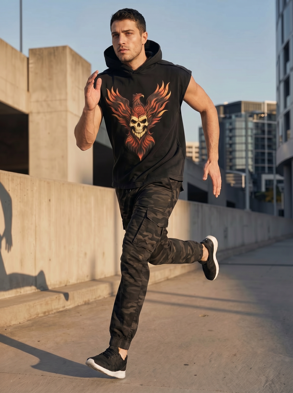 Aftermath Washed Boxy Hoodie Tank Top