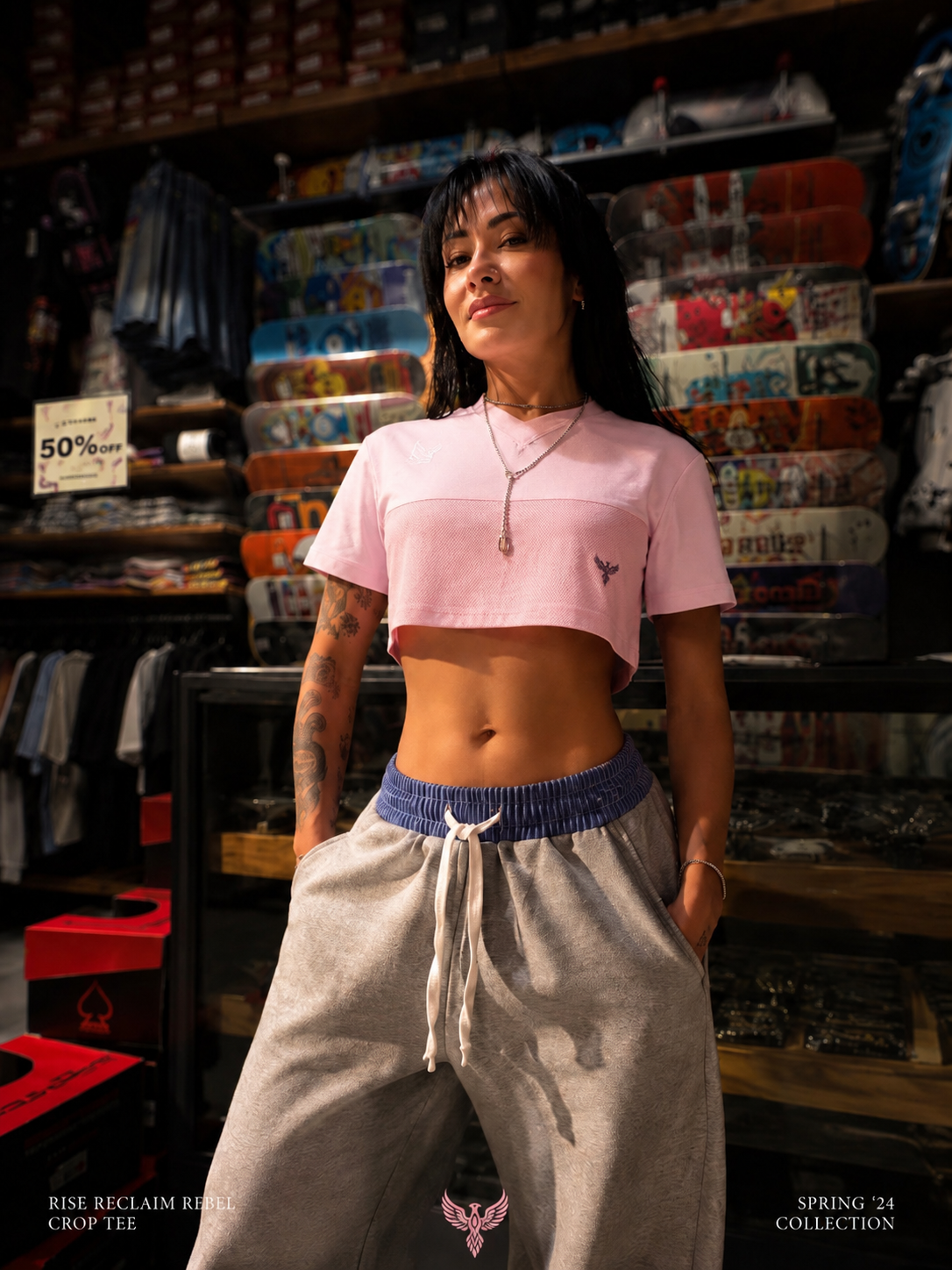 Rise Mode Cropped Sport Tee