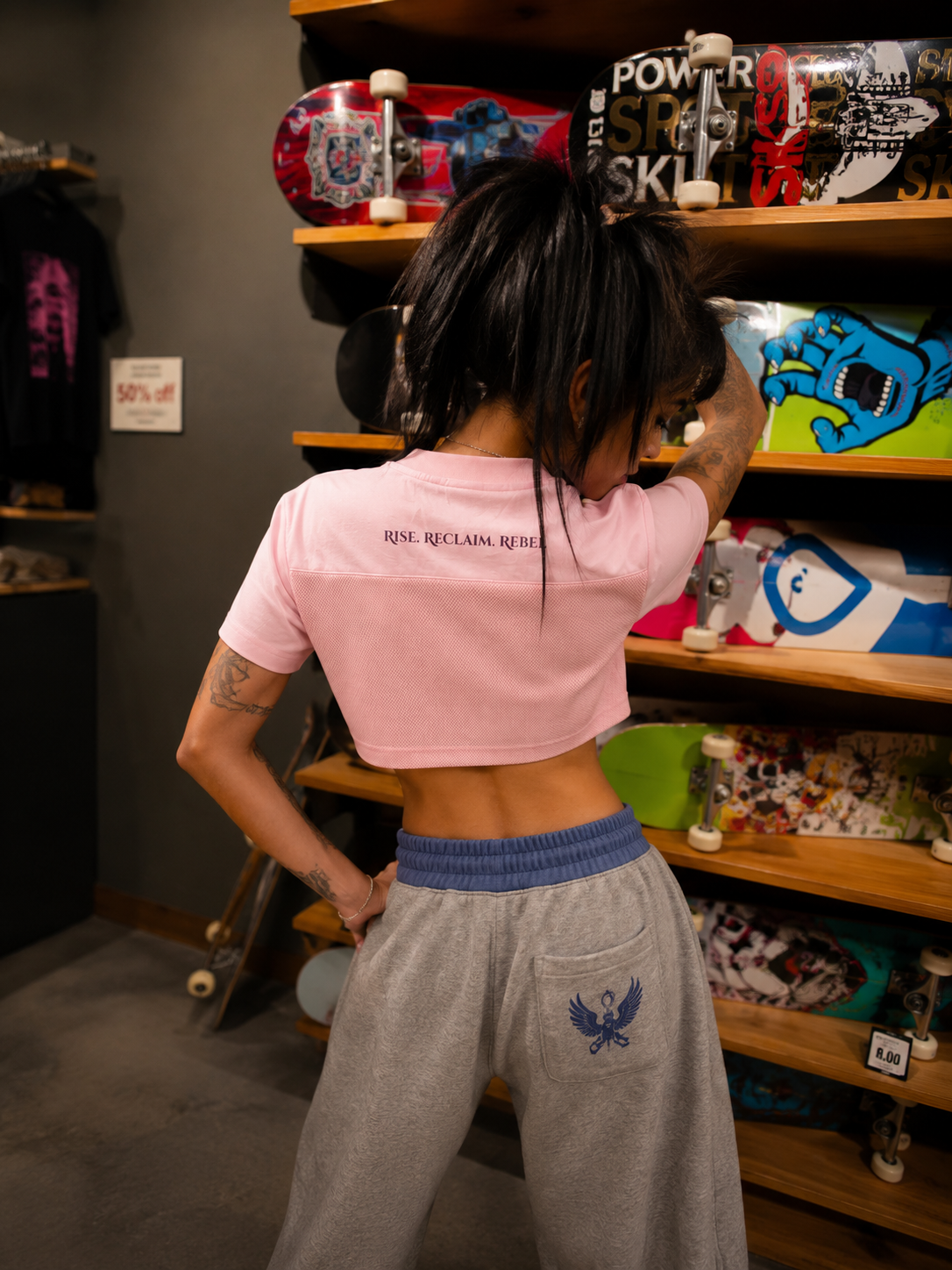 Rise Mode Cropped Sport Tee