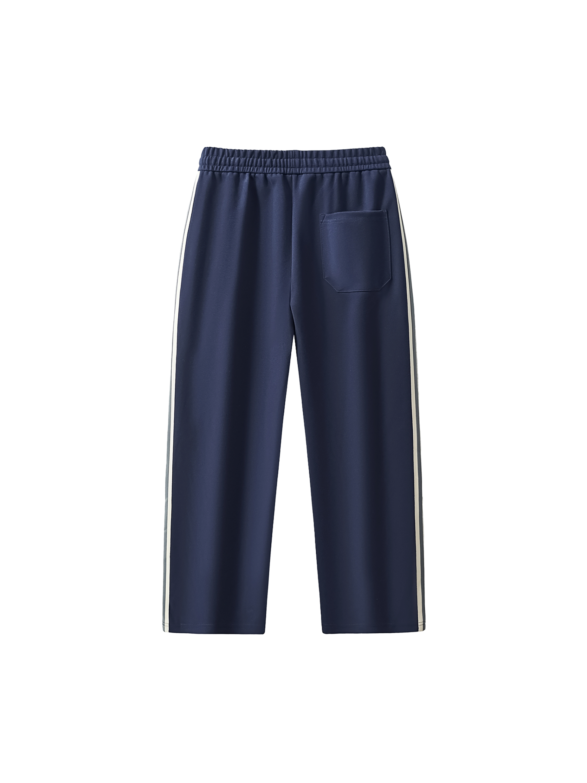 The Guarded Rose Contrast Side-Stripe Straight-Leg Pants | Unisex Premium Cotton Blend Streetwear Joggers | Durable, Athletic Fit